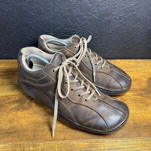 GBX Soho Brown Leather Casual Oxford Shoes Mens Size 9M Lace Up Low Top SOHO